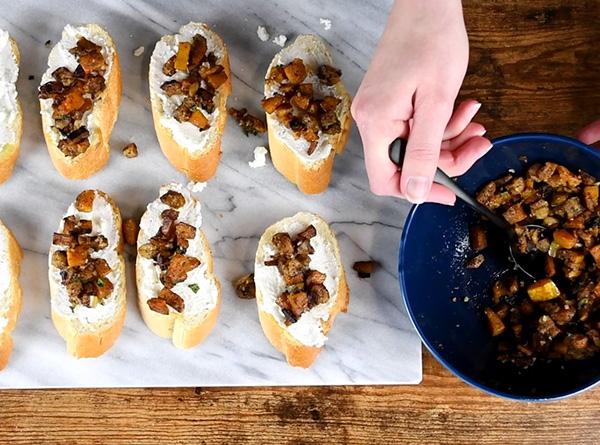 Butternut Squash Apple Bruschetta - Step 7